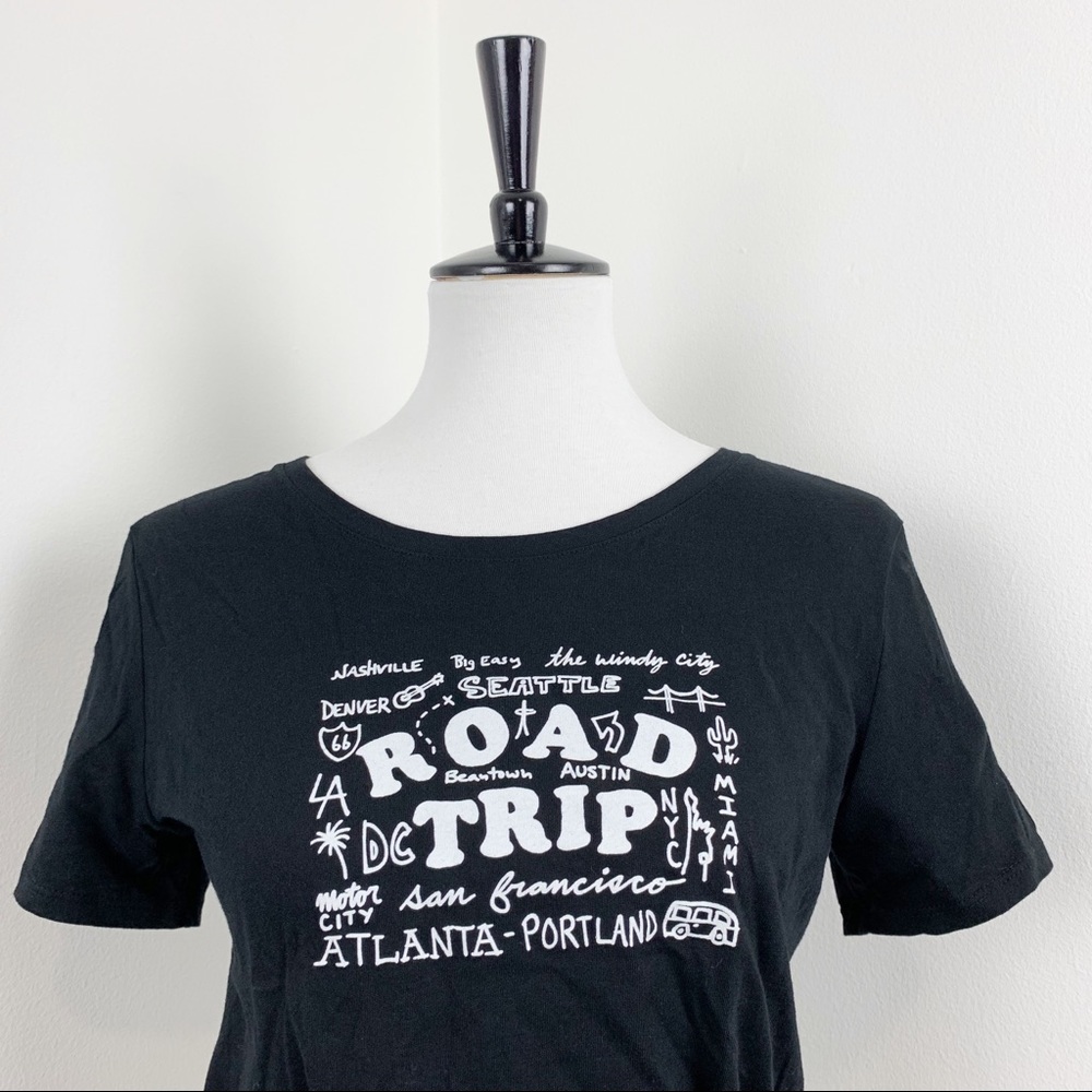 Old Navy | Black Graphic Vacation USA Tee T-shirt
